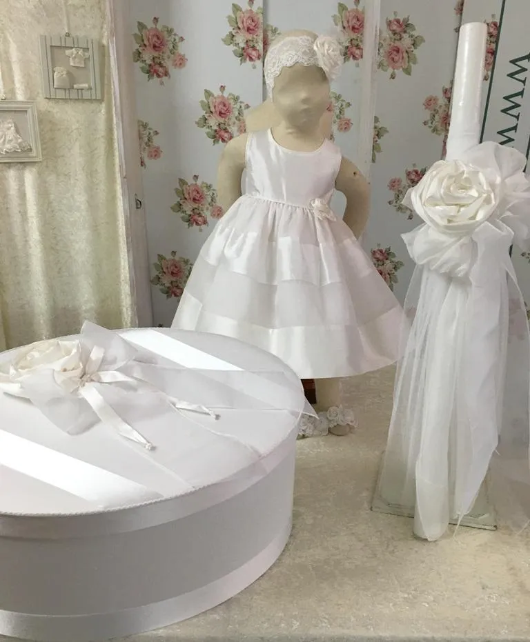 1817- Orgnaza Roses Baptism/ Christening Dress & Set