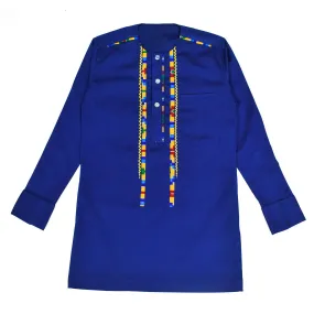 Blue Long Sleeve Top