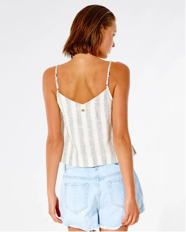 Classic Surf Stripe Cami- Bone