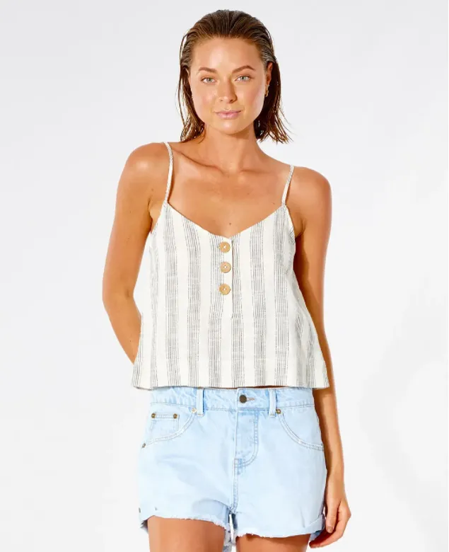 Classic Surf Stripe Cami- Bone