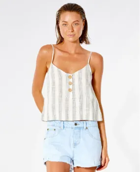 Classic Surf Stripe Cami- Bone