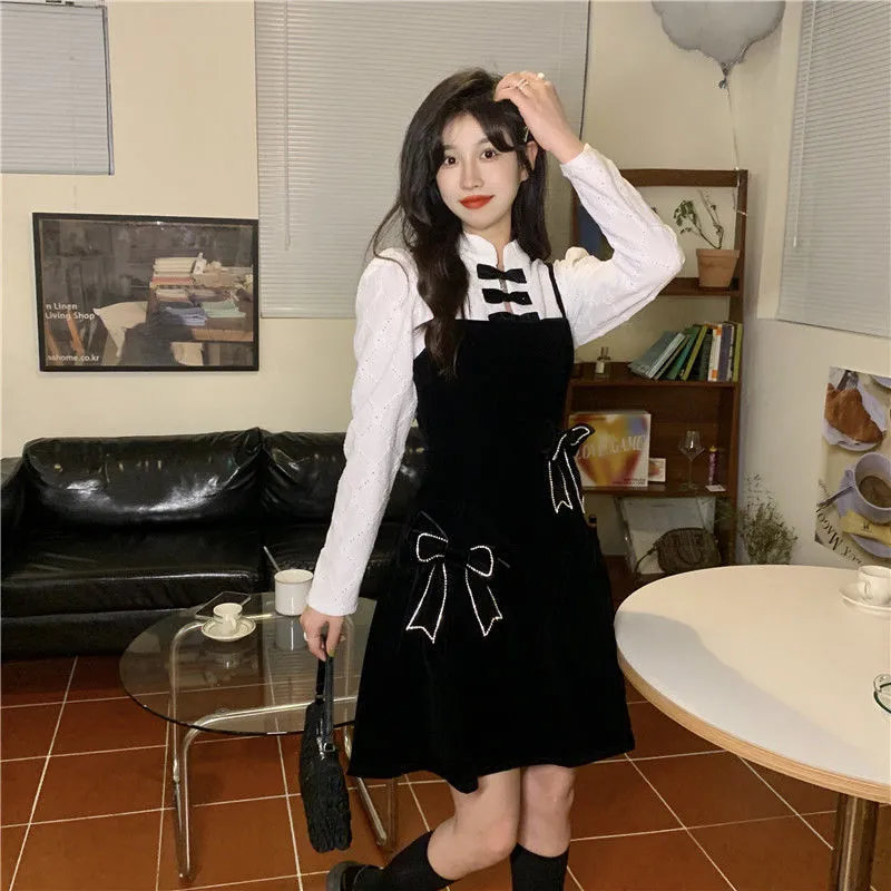 Korean Sweet Black Lolita Dress
