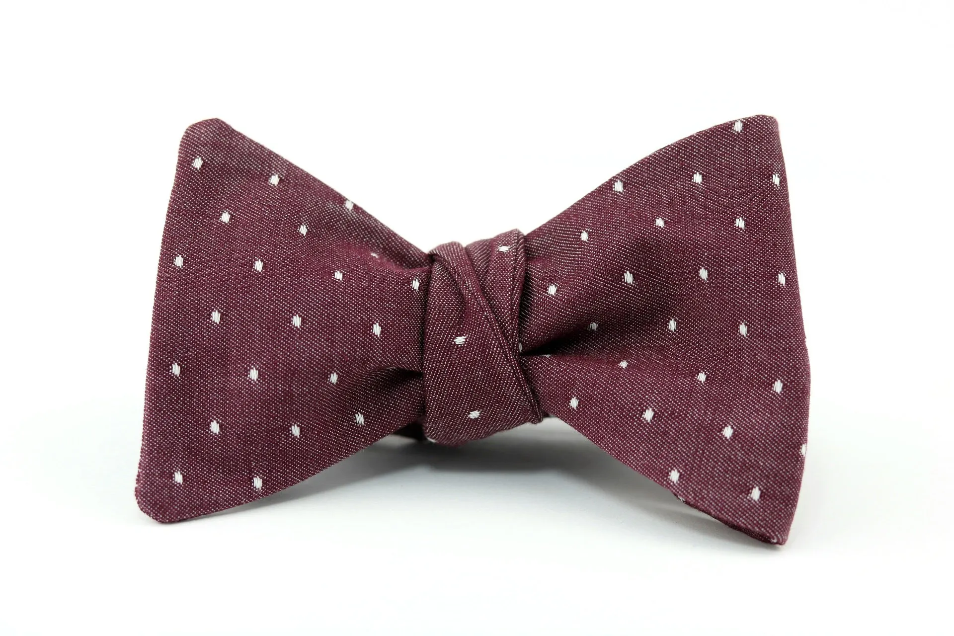 Larry Lou Burgundy Butterfly Bow Tie
