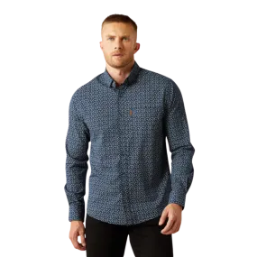 Men's Ariat Marin Modern Fit Navy Shirt 10054854