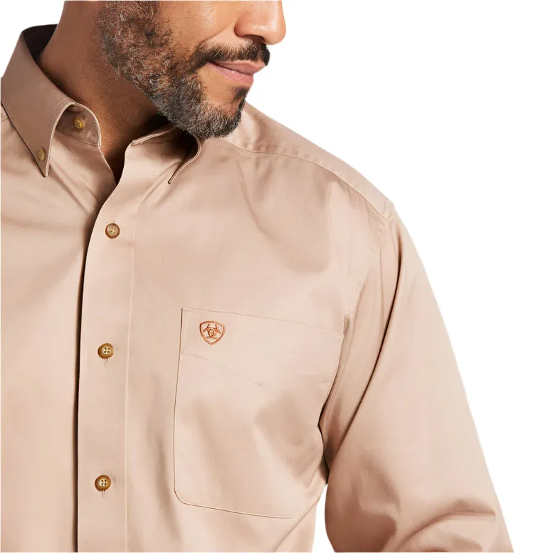 Men's Ariat Solid Twill Classic Fit Shirt 10000505